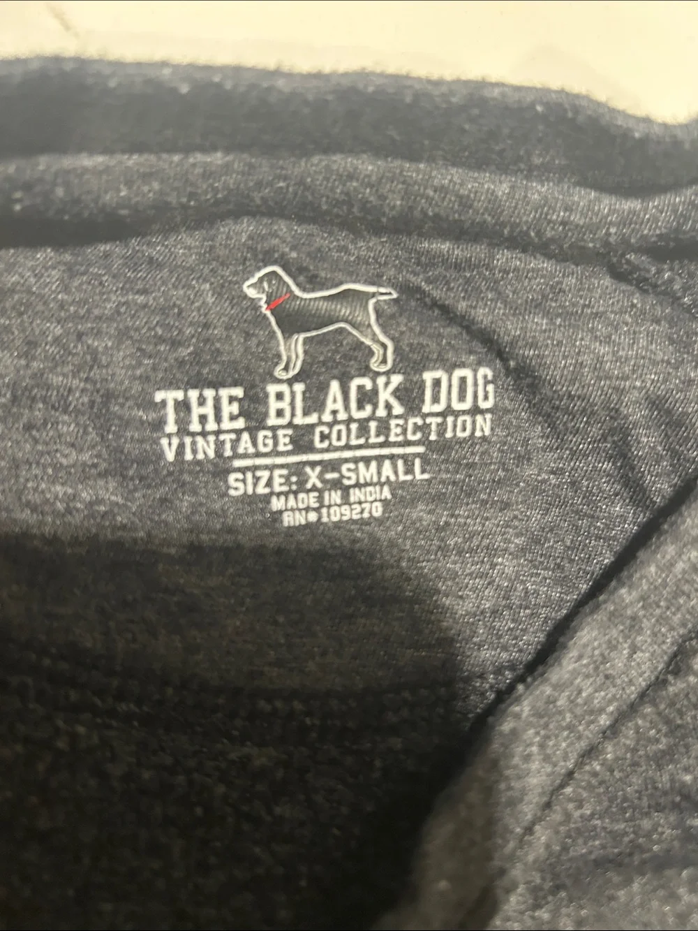 The Black Dog Charcoal Sweatshirt with Black Dog Graphic